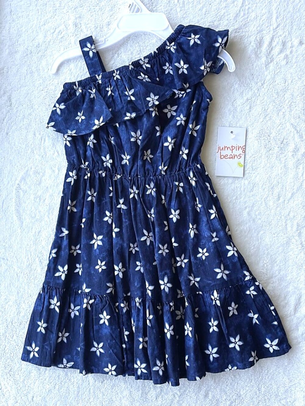 NWT- Adorable toddler dress, off the shoulder, cap sleeves. Size 3T